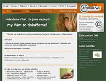 Tablet Screenshot of mamutnet.cz